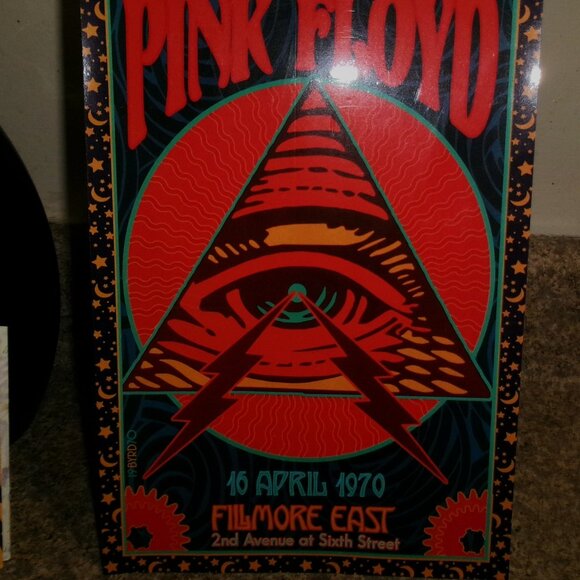 pink floyd april 16th 1970 fillmore east nyc new reprint laminated poster - Picture 3 of 3